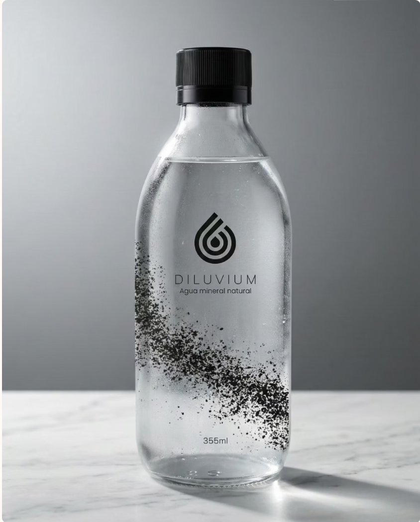 DILUVIUM botella de vidrio